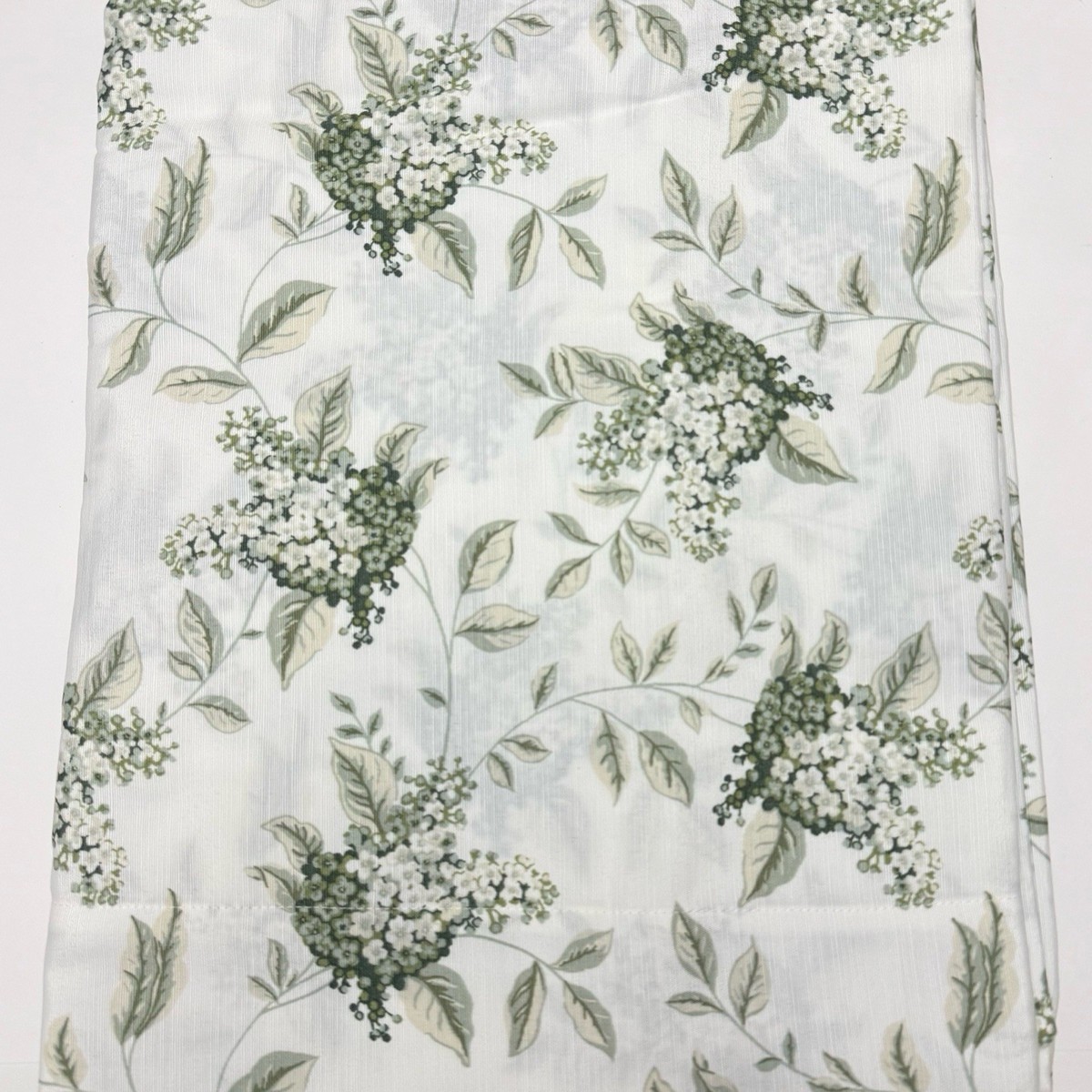 Laura Ashley Green Lilac Portland Floral Set of 2 Curtain Panels