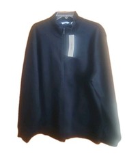 Calvin Klein Cotton Blend Men Zip Up Sweatshirt Jacket Logo Black SZ XL NWT 108