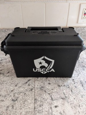 USCCA Plastic Conceal Carry MTM Case Gard Ammo Storage Box - Black