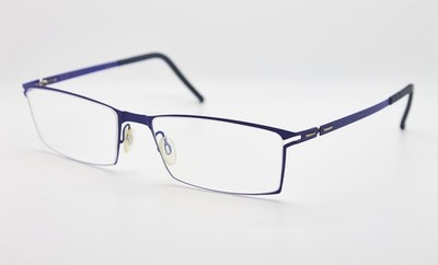 Blackfin BF 697 Dundee Violet Titanium NOS Brillengestell Rechteck Italien Unisex