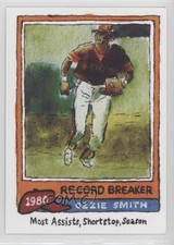 2022 Topps Spotlight 70 II By Record Breaker Andy Friedman Ozzie Smith HOF 04br