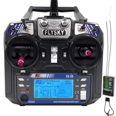 Flysky RC Transmitter and Receiver FS-iA6 6 Channels 2.4GHz AFHDS 2A Radio Co...
