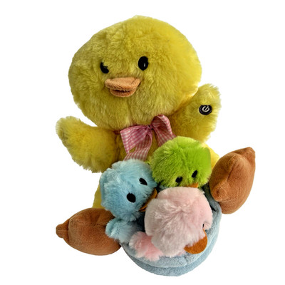 Gemmy Plush Mama Duck Babies Sings You are my Sunshine Movement Lights Video