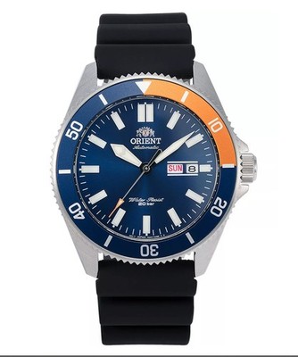 New Orient Kanno RA-AA0916L Automatic Blue Orange Pepsi Bezel Diver 200M Watch