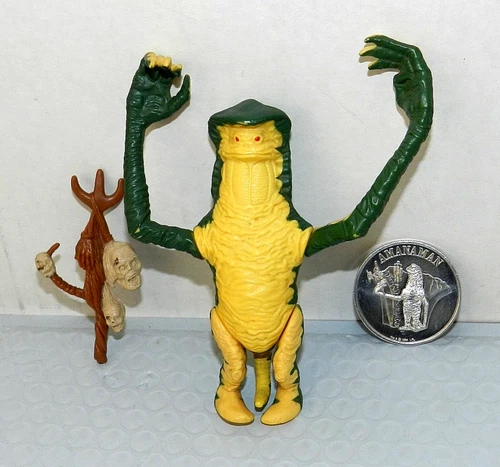 AMANAMAN STAR WARS VINTAGE KENNER 1984 POTF w/COIN RARE SET HALF STAFF