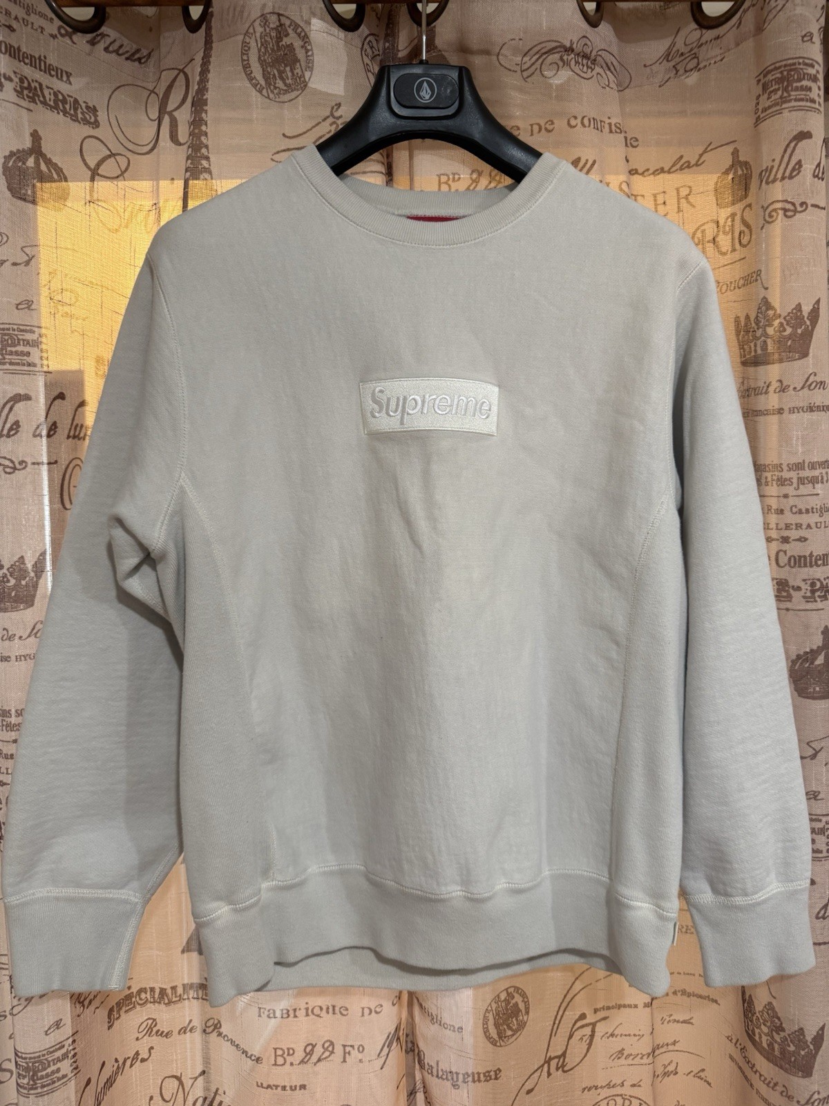 Supreme Box Logo Crewneck 'Natural' Size Medium - Gem