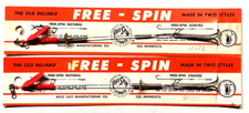 SET OF 2 Mille Lacs Manufacturing Free Spin Spinner Fluorescent Red Model SP272