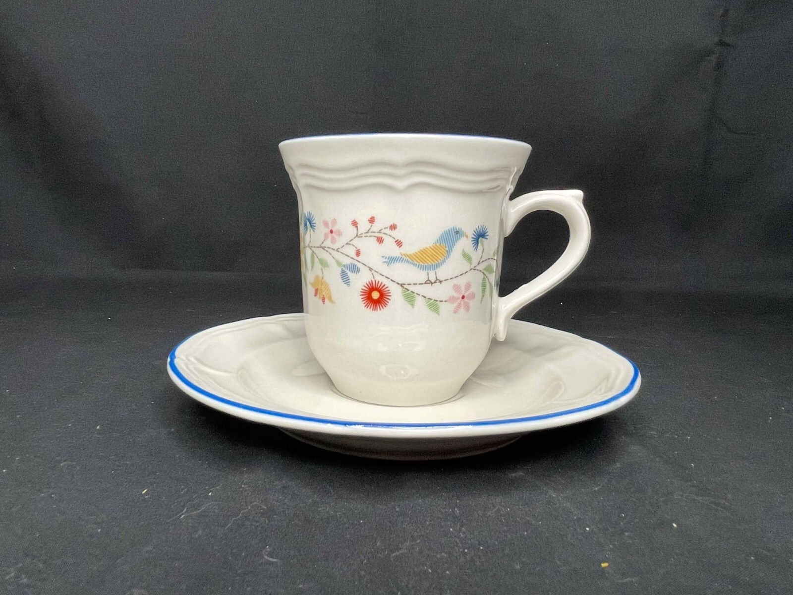 Vtg. Brick Oven Stoneware Dish Set Heritage Pattern Birds & Blossoms YOUR CHOICE