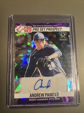 2021 Leaf Metal Pro Set Purple Cracked Ice Refractor Andrew Painter RC AUTO 4/15