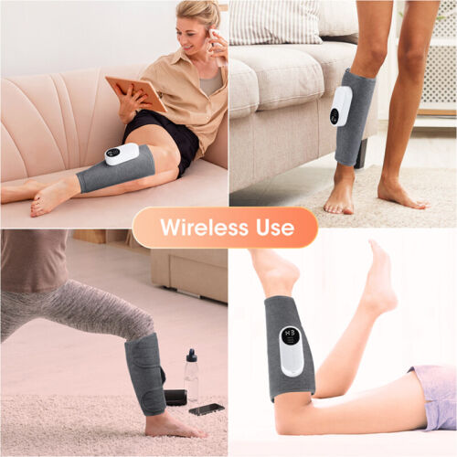 Leg Massager Heated Air Compression Foot Massage Calf Circulation Muscles-Relax - Picture 5 of 15