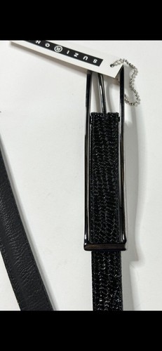 Suzi Roher Belt Women’s M Black And Gunmetal Style 5177 City Career Wear NWT - Picture 7 of 9