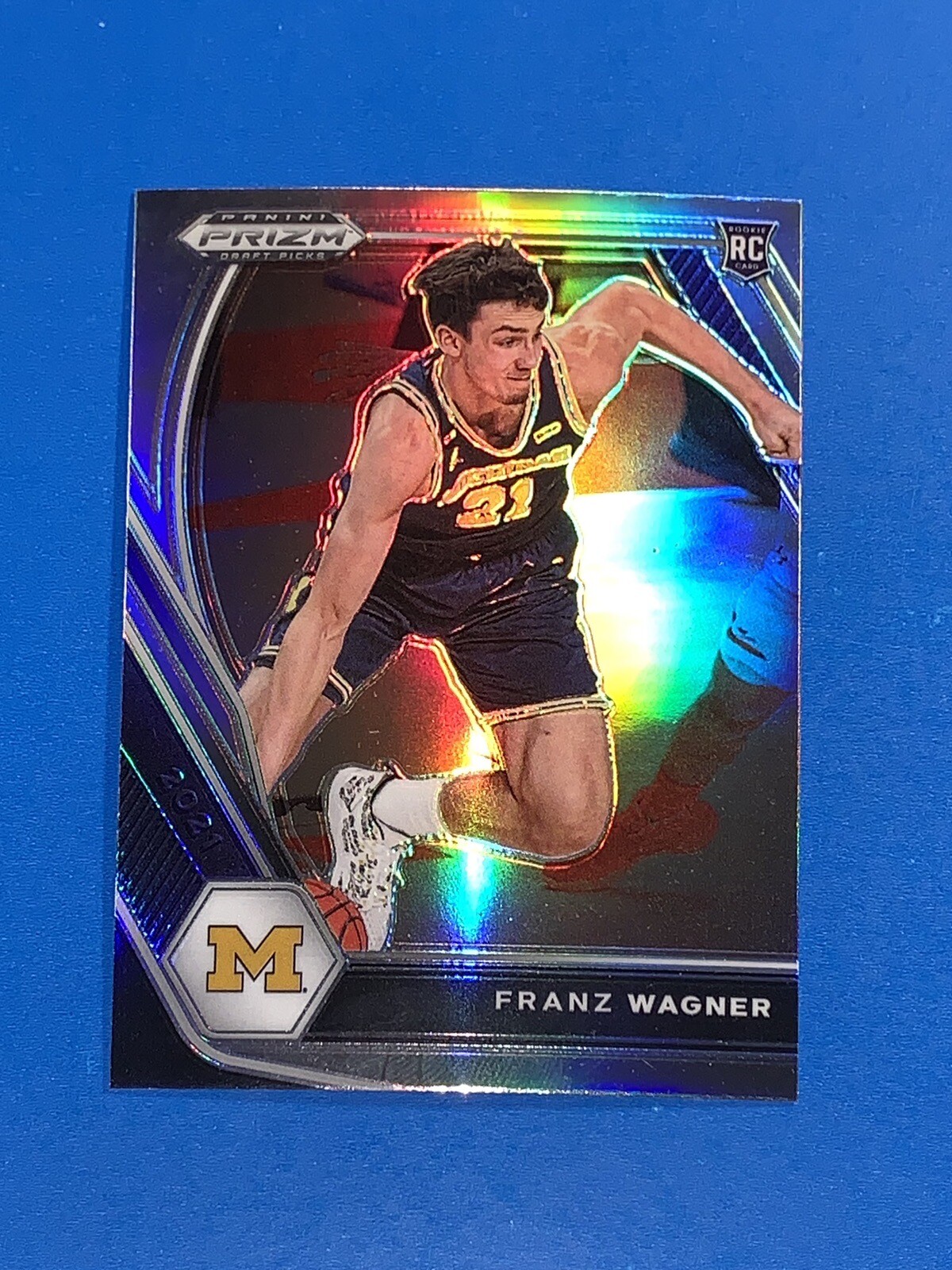 2021-22 Prizm Draft Picks Franz Wagner Silver Prizm Rookie Card #9 Orlando Magic