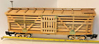 (G) Custom G-Scale Scratch Built Train 'Cattle Box Car' Cedar Wood Prestige 9/10