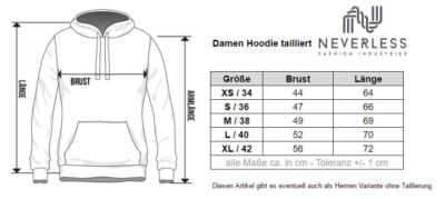 Neverless Damen Hoodie Mit Wikinger-Motiv – Kapuzenpullover, Regular Fit, 80 % Baumwolle