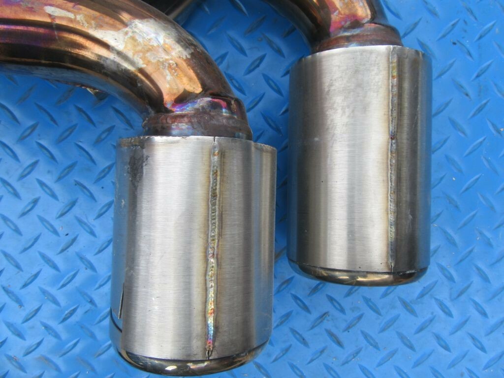 Ferrari 430 Coupe Spider right exhaust muffler machined finish #7802