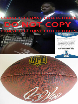 Jason Pierre Paul Tampa Bay Buccaneers Giants signed football