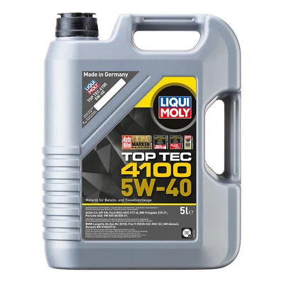 Aceite de motor Liqui Moly Top Tec 4100, 5W-40, bidón de 5 litros - Art.Nr. 3701