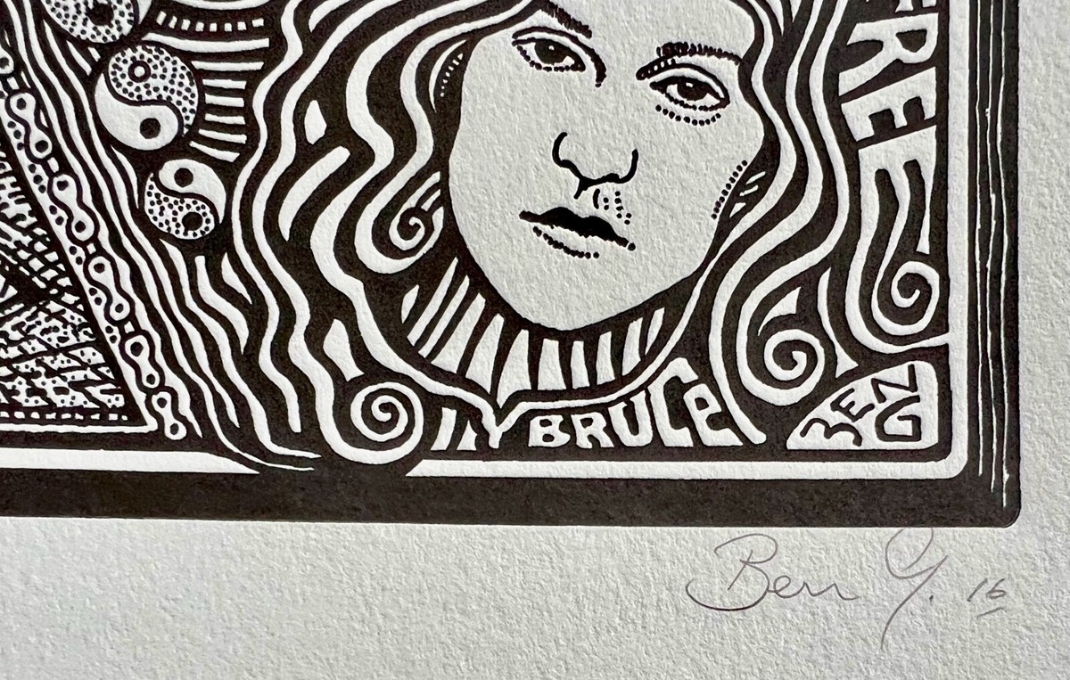CREAM BAND Hand Signed Posterography Letterpress Graffiti Art Eric