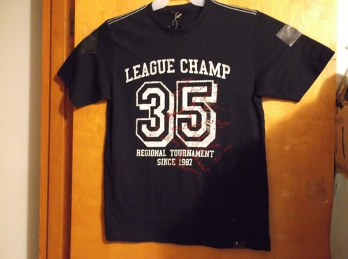 BRAND NEW "BOSSINI " MEN'S NAVY BLUE "LEAGUE CHAMP #35 " T'SHIRT.. - Picture 2 of 4