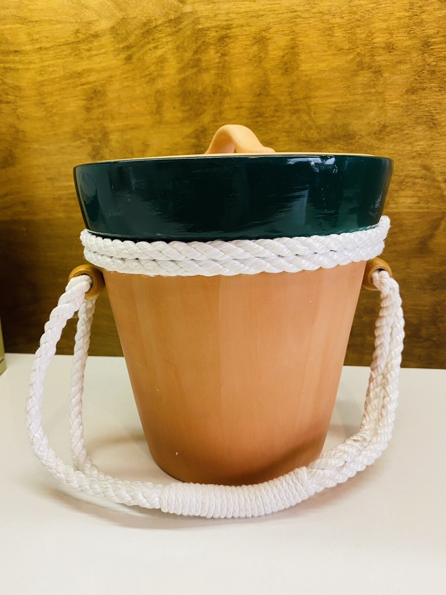 Aiキャロル コレット / Culvers Farm 1982 Vintage CULVER Terra Cota 2 Quart Ice Bucket In Original Box