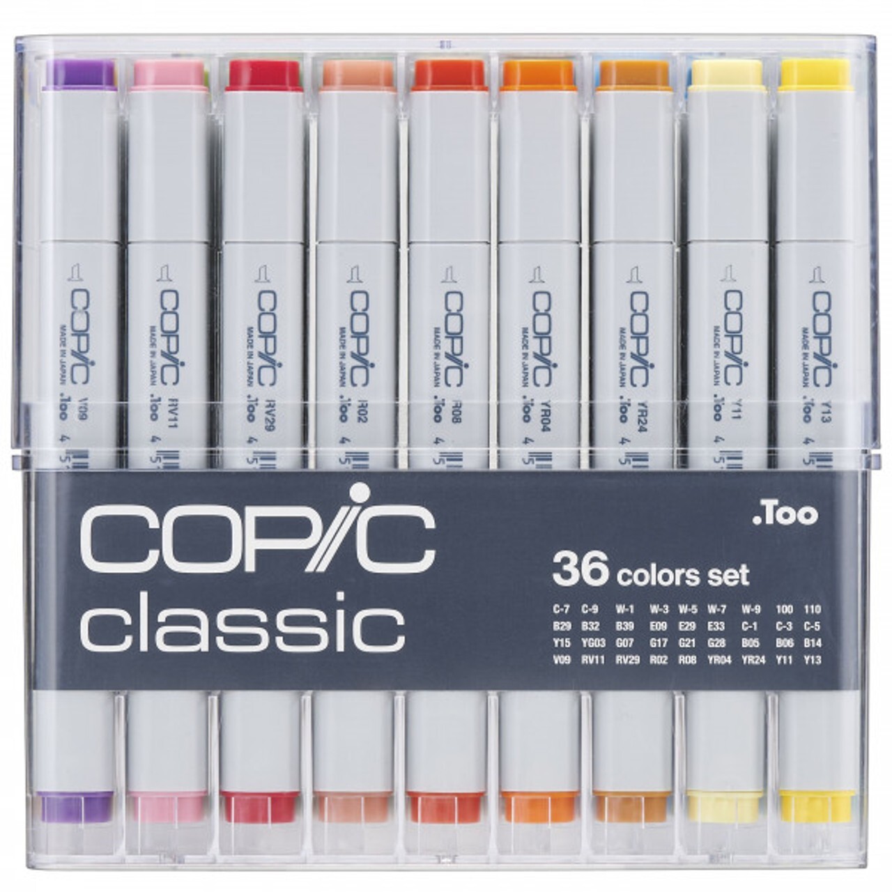 COPIC CLASSIC MARKER - 36 PEN - BASIC COLOURS SET