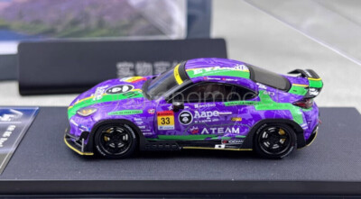 Fuji 1:64 Purple GR86 Pandem ZN8 Racing Sports Model Diecast Metal