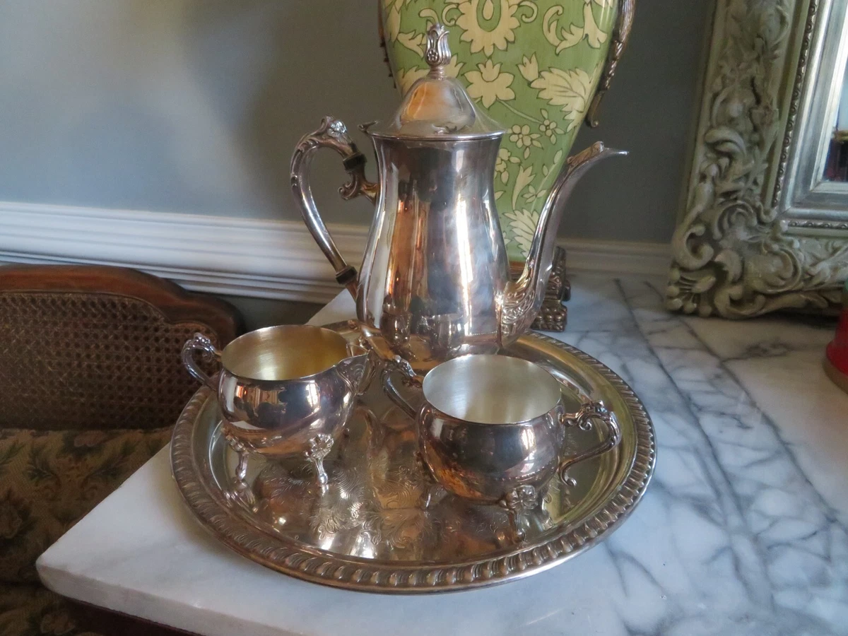 Leonard silver clearance plated tea set