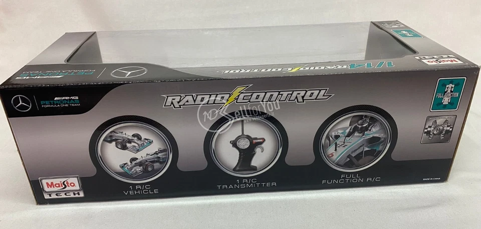 Macchina telecomandata Formula 1 Mercedes AMG Petronas RC scala 1:14 Maisto Tech - Immagine 3 di 4