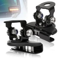 2PC Stainless Steel Car Auto Hood LED Work Light Mount Bracket Holders A-Pillar