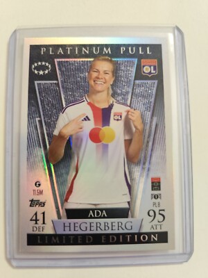 Match Attax Extra 24/25 Ada Hegerberg Platinum Pull Lyon Champions League #PL8