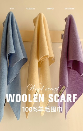 Wool Knitted Triangle Scarf Shawl Women's Thermal Multi-functional Thermal - Picture 21 of 36