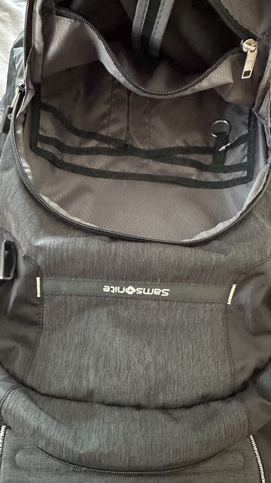 New SAMSONITE Rewind Laptop Backpack with Wheels 16" taupe 2 Wheeled Luggage eBay