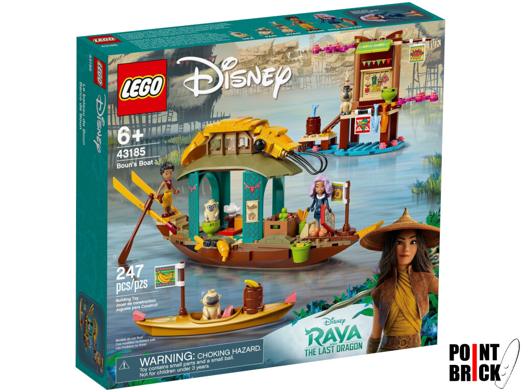 LEGO 43185 Disney Princess Barca di Boun: Set Raya e l'Ultimo Drago