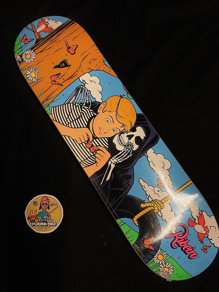 SUPER RARE Primitive Skateboard Deck 8.1 Carlos Ribeiro Reaper Boy