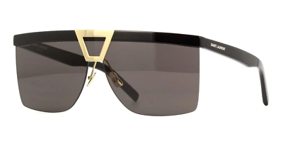 New SAINT LAURENT Palace SL537 001 Black Gold Shield  display picture 3