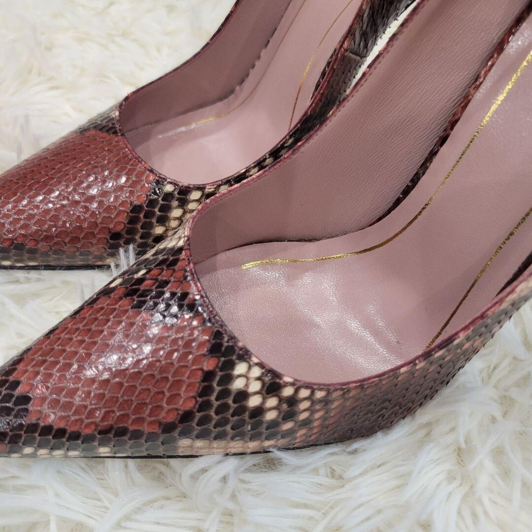 GUCCI Python high heel pumps Pointed toe Woman 36… - image 7