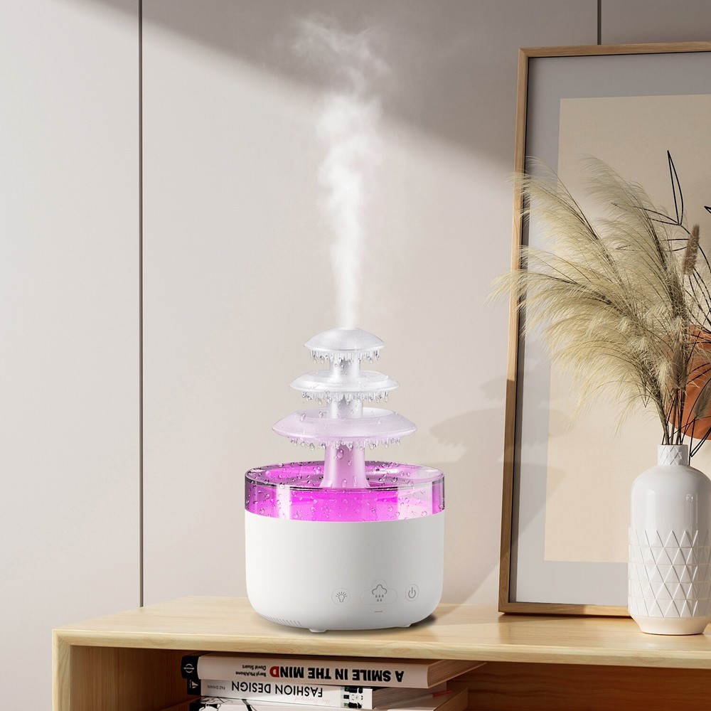 Air Purifier Essential Oil Diffuser with Ultrasonic Aromatherapy and LED Night Light
