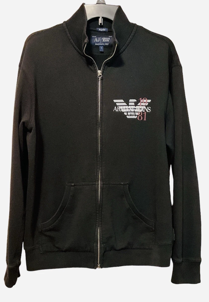 Armani Jeans Full Zip Hoodies & Sweatshirts for Men for Sale