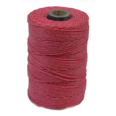 Irish Waxed Linen Thread Fuchsia 43668 (50gr, 100y) 4Ply Jewelry Cord Crawford