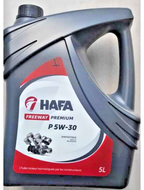 Huile moteur 5W30 HAFA protège votre filtre à particules contre l'encrassement