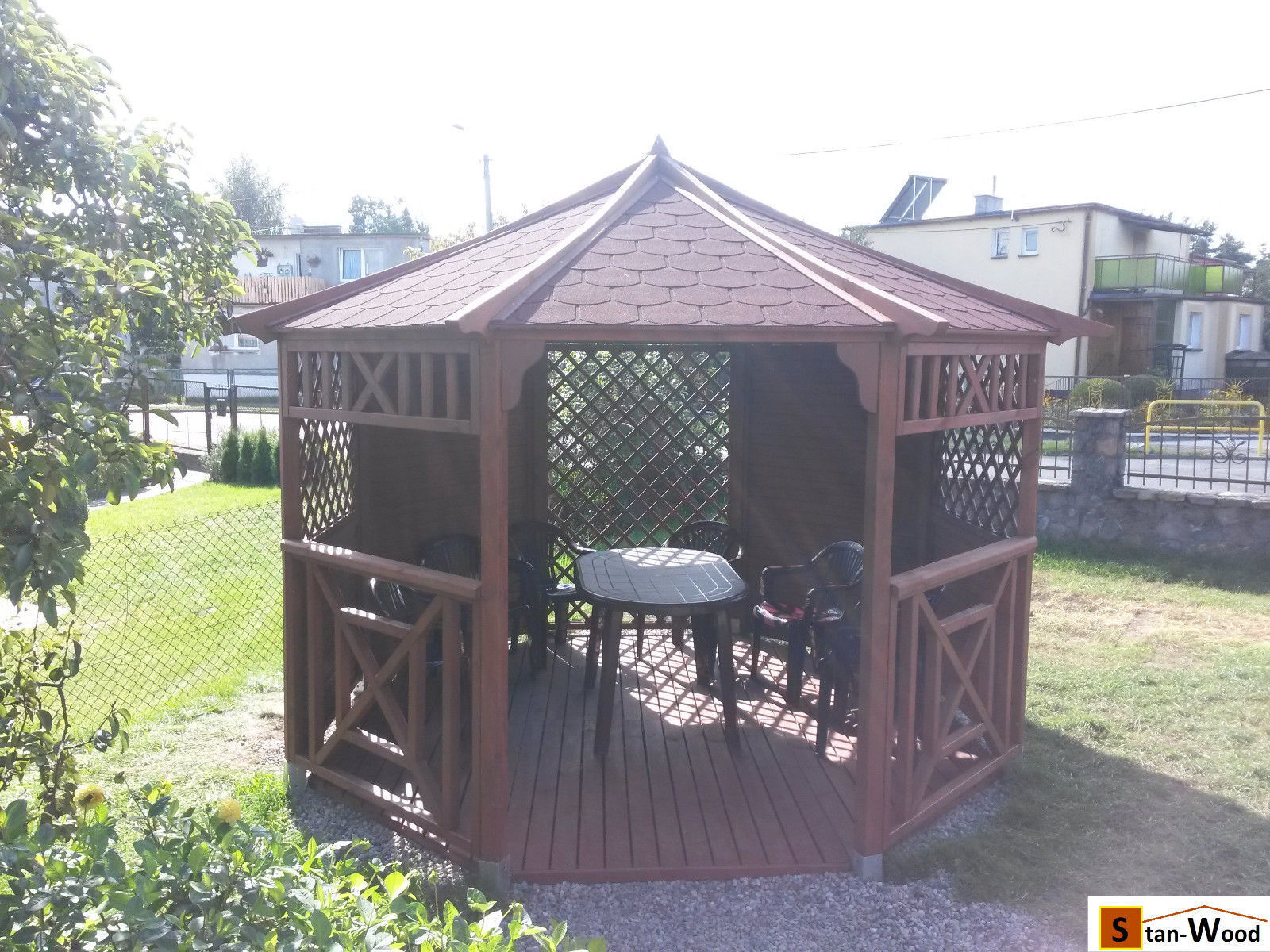 Max 89% OFF Max 58% OFF Gazebo Wood with Roof 3 x 5m Shingles optional