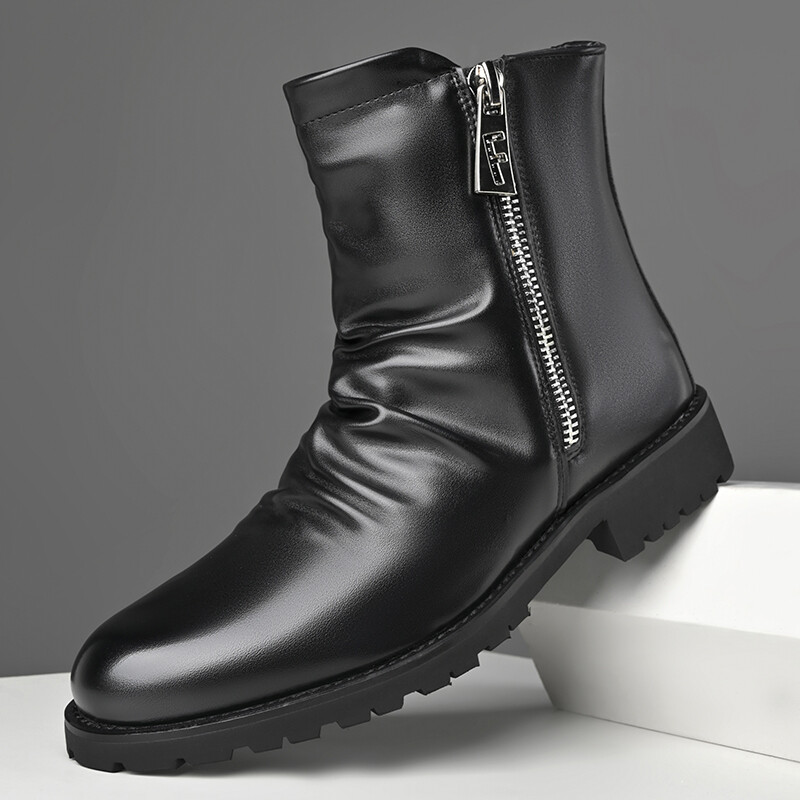 Chelsea Boots Men Dress Boots Casual Men's Fashion Ankle Boots-image