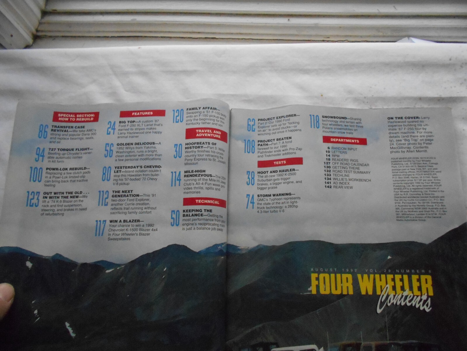 FOUR WHEELER Magazine-AUGUST,1992 | eBay