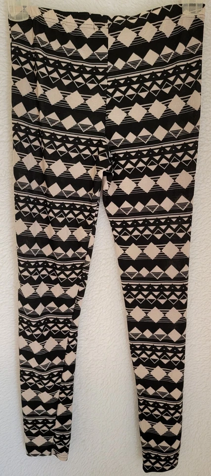 Eye Candy Womens Legging Pants Size L Large Black Brown Striped - Image 4 of 4