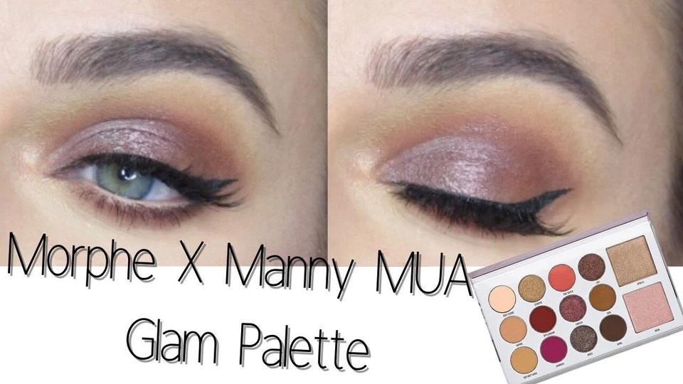 Morphe x Manny Mua - Glam Palette - Eyeshadow + Highlighter Palette - NEW in Box - Image 4 of 4