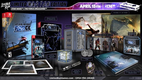 New Limited Run Games LRG Star Wars Force Unleashed Master Edition Switch - Picture 2 of 2