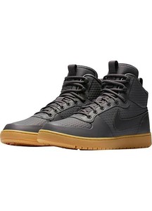 nike court borough mid winter dark grey