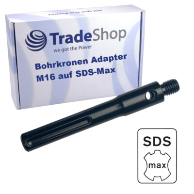 Adapter M16 auf SDS MAX für Diamant-Bohrkrone Kernbohrer