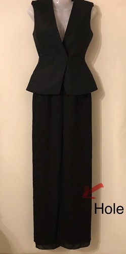 Sass Bide Black Brightest Bright The Back Seat Waist Coat Dress Size 36 AU 6 - Picture 21 of 22