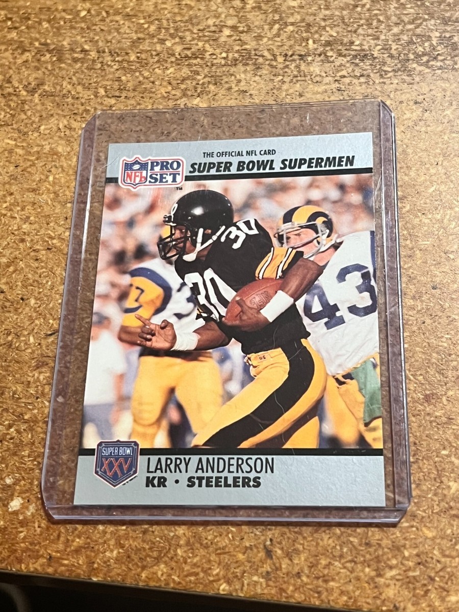 1990 Pro Set Football Super Bowl Supermen # 125 Larry Anderson